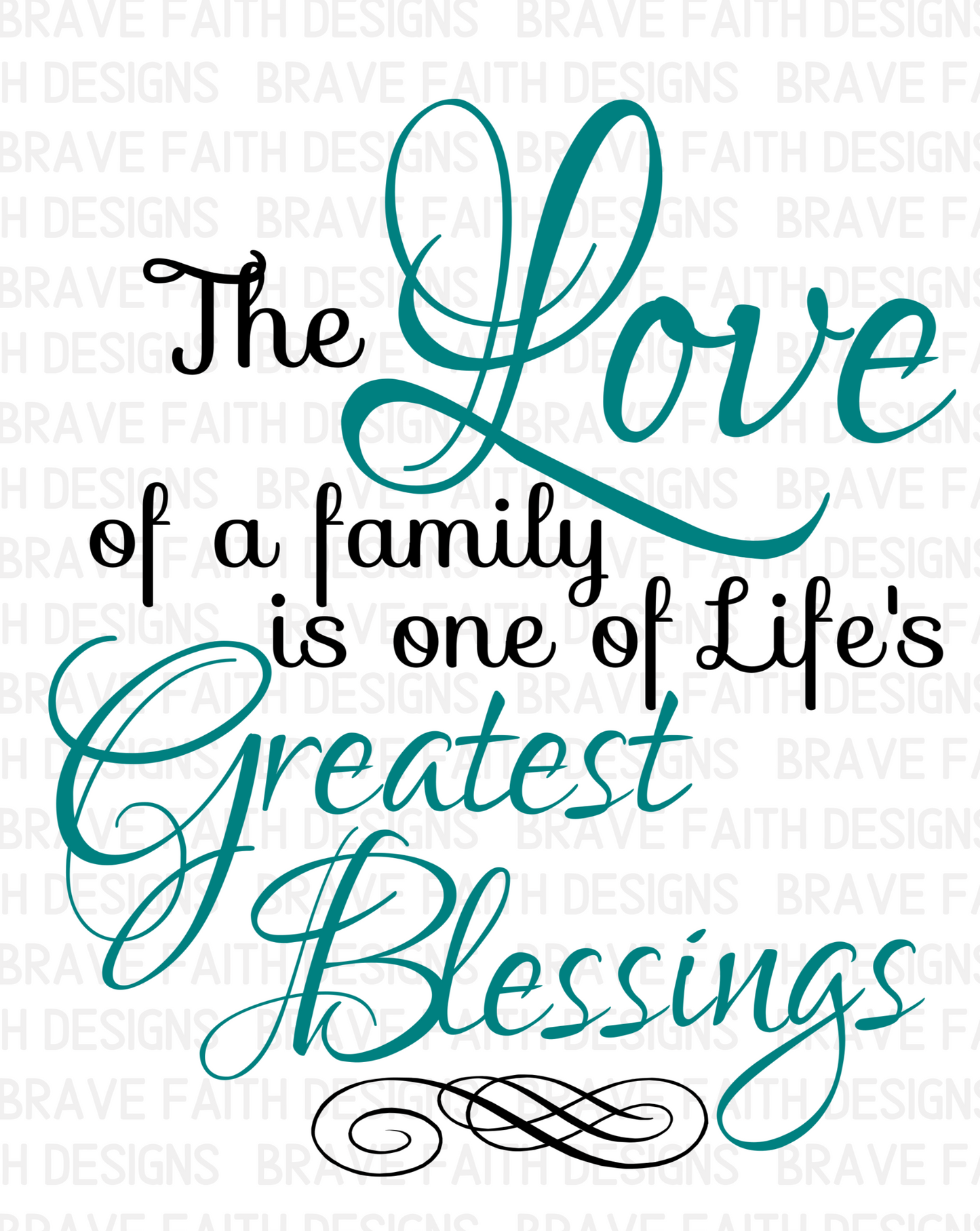 The Love of a Family Wall Art Print