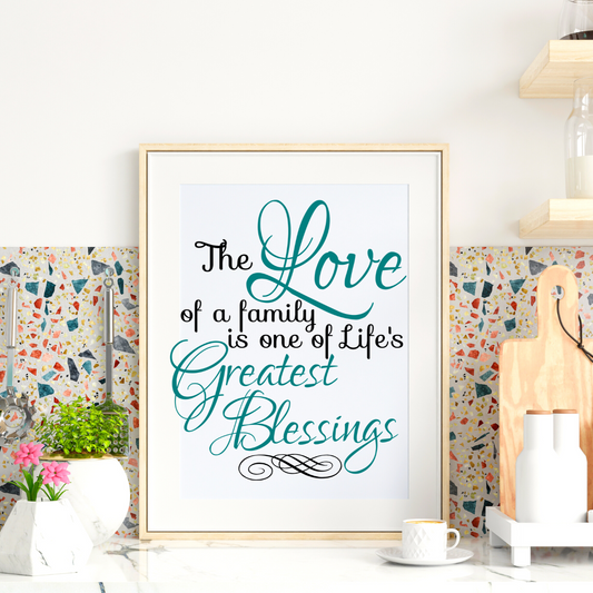 The Love of a Family Wall Art Print