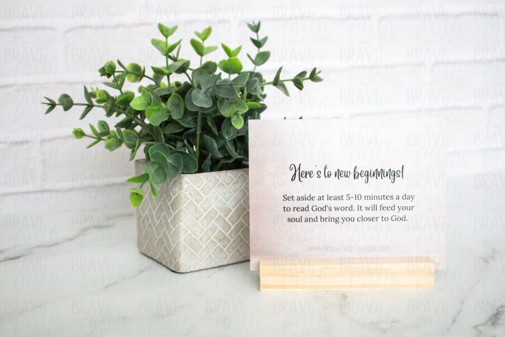 New Beginnings Bible Study Box | Rose Floral Tabs Gift Boxes